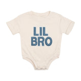 Lil Bro Embroidered Patch Short Sleeve Romper