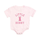 Little Bunny Rose Easter Short Sleeve Romper - Ballet