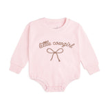 Little Cowgirl Western Long Sleeve Romper