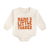 Mama's Little Turkey Thanksgiving Long Sleeve Romper
