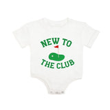 New To The Club Patch Short Sleeve Romper
