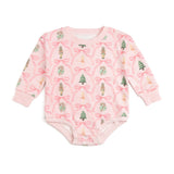 Nutcracker Trellis Christmas Long Sleeve Romper - Ballet