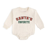 Santa's Favorite Christmas Long Sleeve Romper