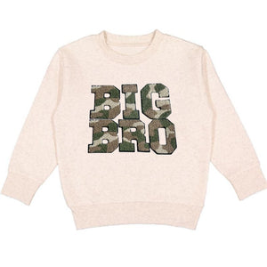 Big Bro Camo Patch Sweatshirt - Natural