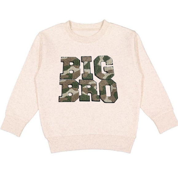 Big Bro Camo Patch Sweatshirt - Natural