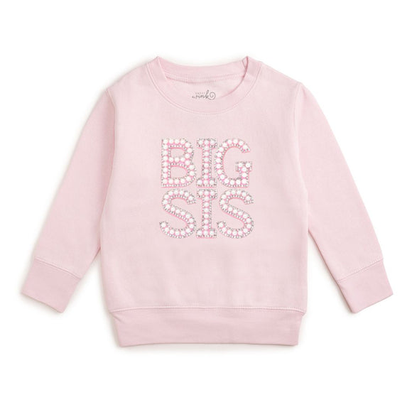 Big Sis Pearl Patch Sweatshirt - Ballet