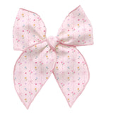 Peony Floral Bow Clip