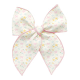 Sweet Floral Bow Clip
