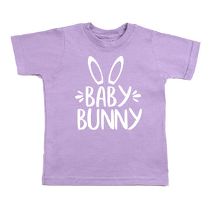 Baby Bunny Easter Short Sleeve T-Shirt - Lavender