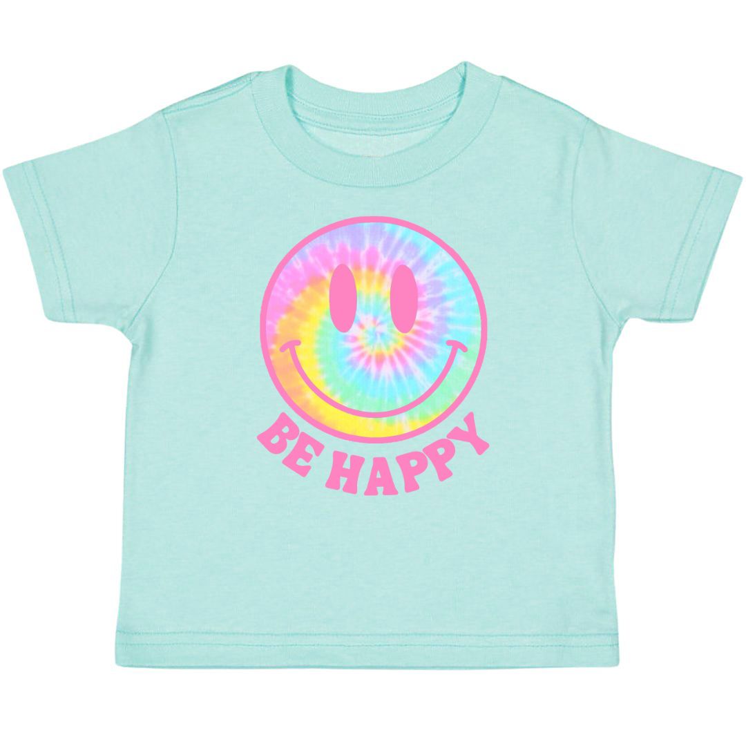 Be Happy Short Sleeve T-Shirt - Aqua – Sweet Wink - Wholesale