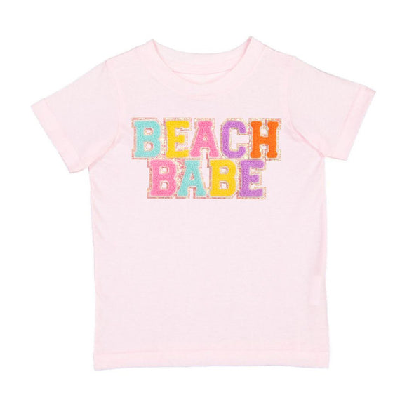 Beach Babe Patch Short Sleeve T-Shirt - Ballet