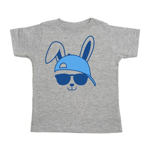 Bunny Dude Easter Short Sleeve T-Shirt - Gray
