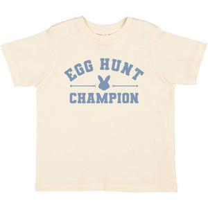 Egg Hunt Champion Easter Short Sleeve T-Shirt - Natural