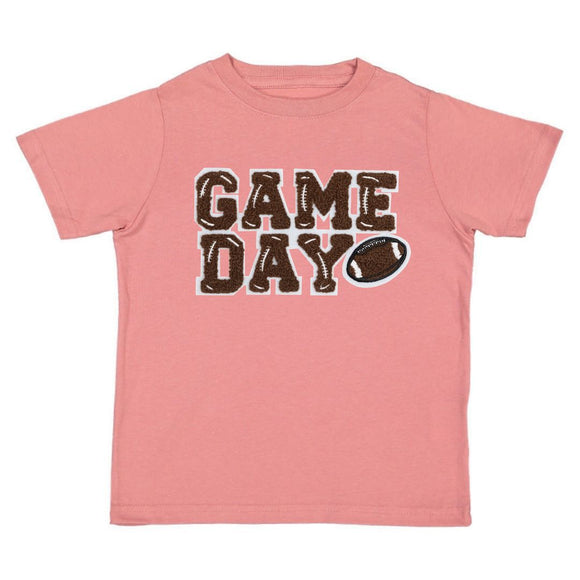 Game Day Patch Short Sleeve T-Shirt - Dusty Rose