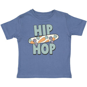 Hip Hop Skateboard Easter Short Sleeve T-Shirt - Indigo