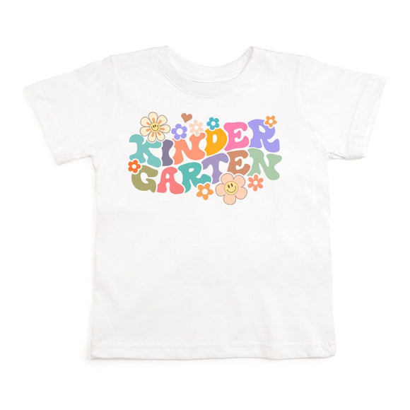 Kindergarten Retro Short Sleeve T-Shirt - White