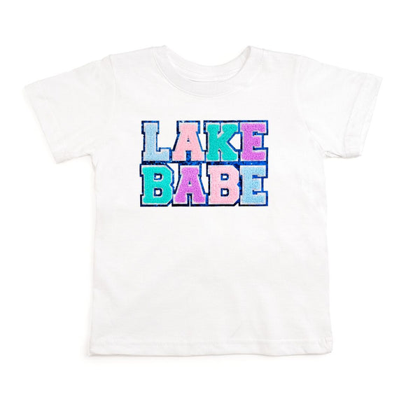 Lake Babe Patch Short Sleeve T-Shirt - White