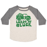 Loads of Luck St. Patrick's Day 3/4 Shirt - Natural/Heather