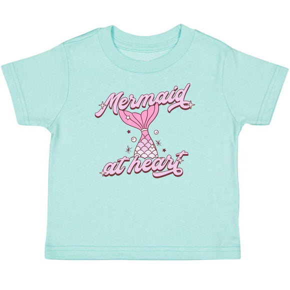 Mermaid At Heart Short Sleeve T-Shirt - Aqua