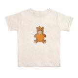 Pumpkin Teddy Bear Patch Short Sleeve T-Shirt