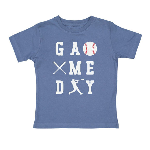 Baseball Game Day Short Sleeve T-Shirt - Indigo