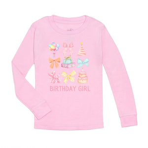 Birthday Girl Cutie Long Sleeve Shirt - Pink
