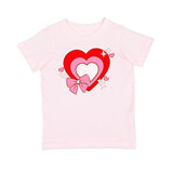Bow Love Valentine's Day Short Sleeve T-Shirt - Ballet