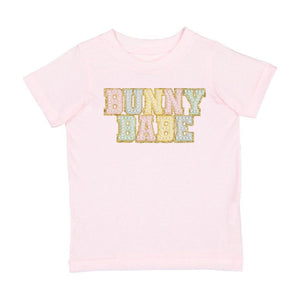 Bunny Babe Patch Easter Short Sleeve T-Shirt - Ballet