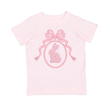 Bunny Locket Pearl Patch Easter Short Sleeve T-Shirt - Ballet