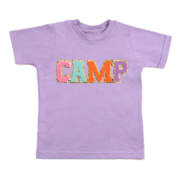 Camp Patch Short Sleeve T-Shirt - Lavender