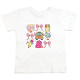 Coquette School Doodle Short Sleeve T-Shirt