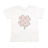 Ditsy Shamrock Patch St. Patrick's Day Short Sleeve T-Shirt - White