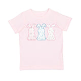 Floral Bunny Patch Easter Short Sleeve T-Shirt - Ballet