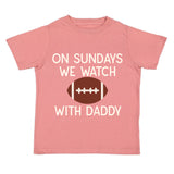 Football Sundays With Daddy Short Sleeve T-Shirt
