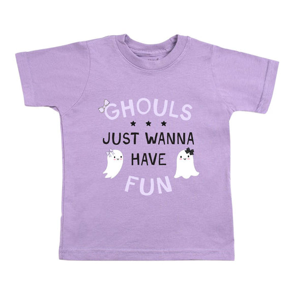 Ghouls Just Wanna Have Fun Halloween Short Sleeve T-Shirt - Lavender
