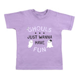 Ghouls Just Wanna Have Fun Halloween Short Sleeve T-Shirt - Lavender