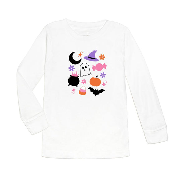 Halloween Fun Long Sleeve Shirt - White