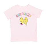 Kindergarten Pencil Bow Short Sleeve T-Shirt - Ballet