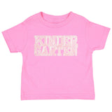 Kindergarten Sequin Patch Short Sleeve T-Shirt - Raspberry