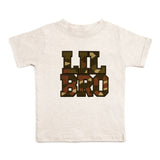 Lil Bro Camo Patch Short Sleeve T-Shirt - Natural Heather