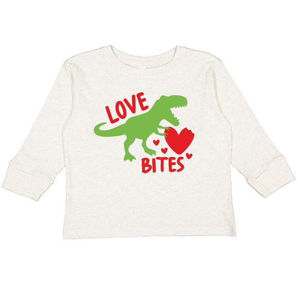 Love Bites Valentine's Day Long Sleeve Shirt - Natural