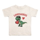 Lovesaurus Valentine's Day Short Sleeve T-Shirt - Natural Heather