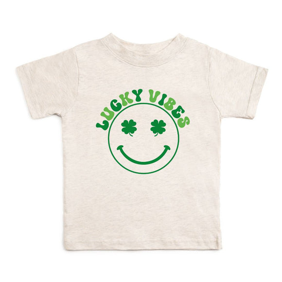 Lucky Vibes St. Patrick's Day Short Sleeve T-Shirt - Natural Heather
