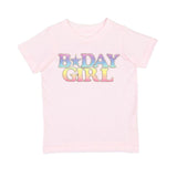 Pastel Rainbow BDay Girl Patch Short Sleeve T-Shirt - Ballet