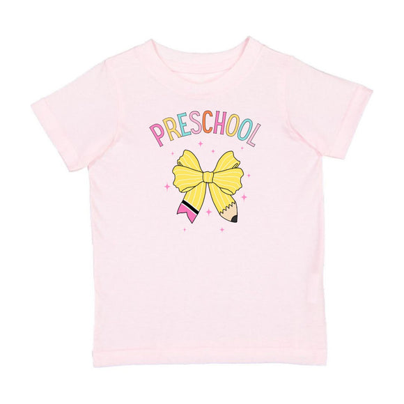 Preschool Pencil Bow Short Sleeve T-Shirt - Ballet