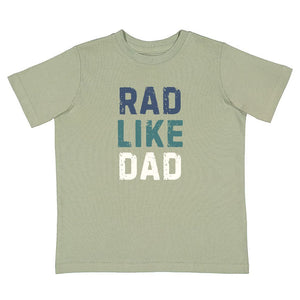 Rad Like Dad Short Sleeve T-Shirt - Sage