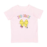 Second Grade Pencil Bow Short Sleeve T-Shirt