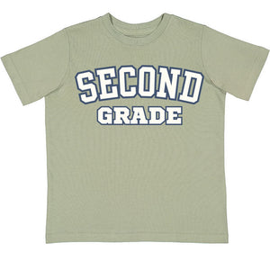 Second Grade Varsity Short Sleeve T-Shirt - Sage