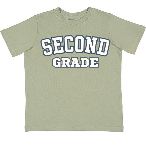 Second Grade Varsity Short Sleeve T-Shirt - Sage