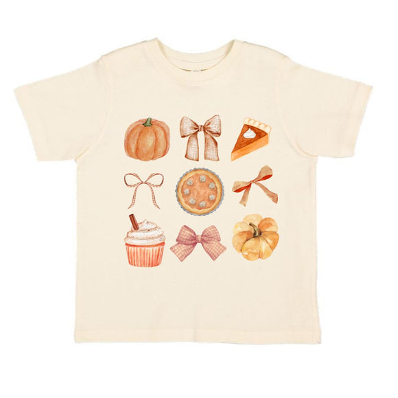 Thankful Cutie Thanksgiving Short Sleeve T-Shirt - Natural